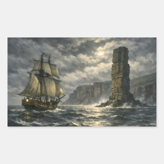 Sticker Rectangulaire The Old Man of Hoy par BurnsInHell (Devant)