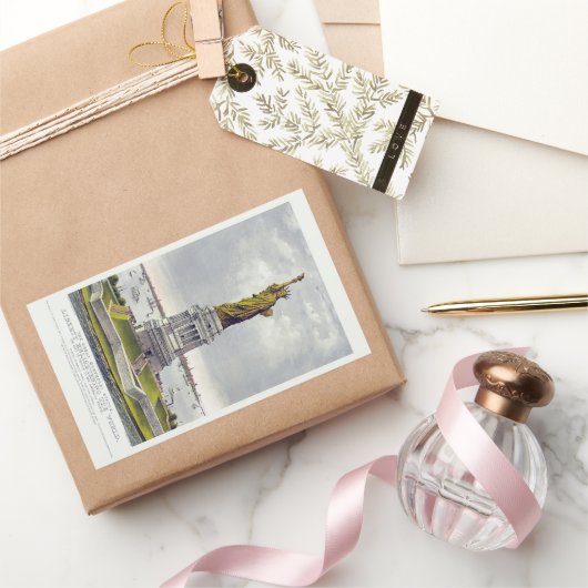 Sticker Rectangulaire The Statue of Liberty, The Great Bartholdi Statue (Cadeaux)