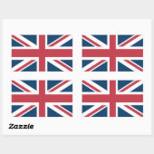 Sticker Rectangulaire The Union Jack British Flag (Feuille)