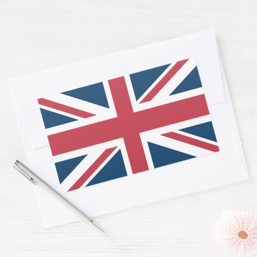 Sticker Rectangulaire The Union Jack British Flag (Enveloppe)