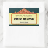 Sticker Rectangulaire Theater Marquee Bar Bat mitzvah (Sac)