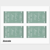 Sticker Rectangulaire Thème de tableau de bord avec les coeurs (Feuille)