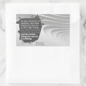 Sticker Rectangulaire Theodore Roosevelt Citation Inspirationnelle "Déci (Sac)