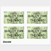 Sticker rectangulaire Theorbo Time Quality (Feuille)