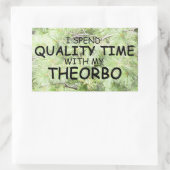 Sticker rectangulaire Theorbo Time Quality (Sac)