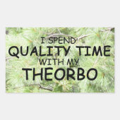 Sticker rectangulaire Theorbo Time Quality (Devant)