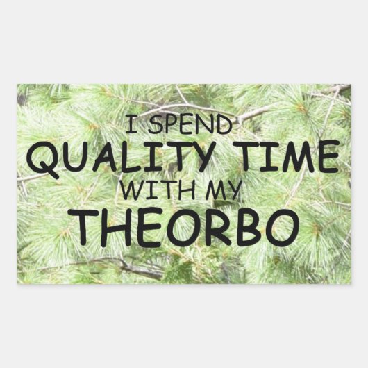 Sticker rectangulaire Theorbo Time Quality (Devant)