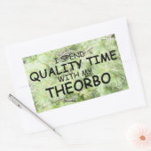 Sticker rectangulaire Theorbo Time Quality (Enveloppe)