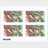 Sticker Rectangulaire Thérapie de la sieste (Feuille)