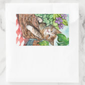 Sticker Rectangulaire Thérapie de la sieste (Sac)
