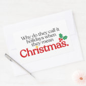 Sticker Rectangulaire They mean Christmas (Enveloppe)