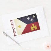 Sticker Rectangulaire Thibodaux, Louisiane (Enveloppe)