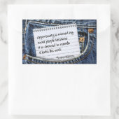 Sticker Rectangulaire Thomas Edison Citation Inspirationnelle "Opportuni (Sac)
