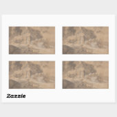 Sticker Rectangulaire Thomas Gainsborough - Paysage ouvert avec figures (Feuille)
