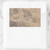Sticker Rectangulaire Thomas Gainsborough - Paysage ouvert avec figures (Sac)