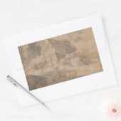 Sticker Rectangulaire Thomas Gainsborough - Paysage ouvert avec figures (Enveloppe)