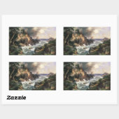 Sticker Rectangulaire Thomas Moran - Point Lobos, Monterey, Californie (Feuille)