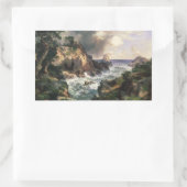 Sticker Rectangulaire Thomas Moran - Point Lobos, Monterey, Californie (Sac)