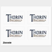 Sticker Rectangulaire THORIN OAKENSHIELD™ Logo Blue (Feuille)