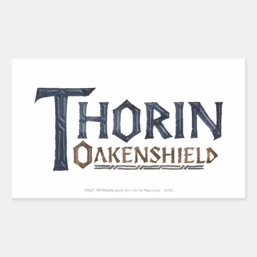 Sticker Rectangulaire THORIN OAKENSHIELD™ Logo Blue (Devant)