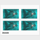 Sticker Rectangulaire Throat Chakra Vishuddha (Feuille)