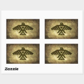 Sticker Rectangulaire Thunderbird - texture de parchemin Vintage (Feuille)