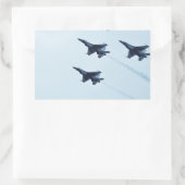 Sticker Rectangulaire Thunderbirds F-16 Airshow (Sac)
