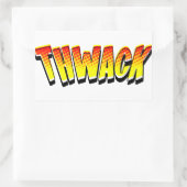 Sticker Rectangulaire THWACK Comic Book Sound Effet (Sac)