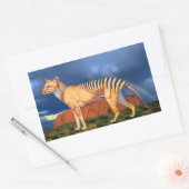 Sticker Rectangulaire Thylacine (Tigre de Tasmanie) (Enveloppe)