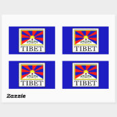 Sticker Rectangulaire Tibet (Feuille)