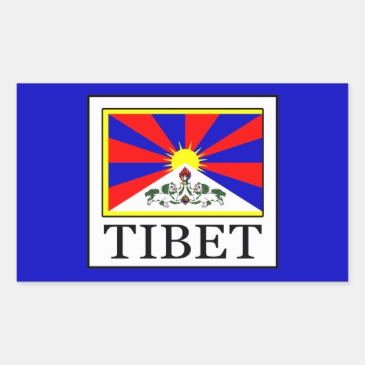 Sticker Rectangulaire Tibet (Devant)