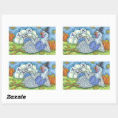 STICKER RECTANGULAIRE TIC TAC TOE TURKEY, FEUILLE DE BÂTIMENTS DE REMERC (Feuille)