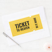 Sticker Rectangulaire Ticket au paradis (Enveloppe)
