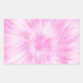 Sticker Rectangulaire Tie Dye Pastel Spirale rose Tendance du Tye (Devant)