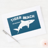 Sticker Rectangulaire Tiger Beach - Bahamas | Plongée avec requins (Enveloppe)