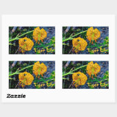 Sticker Rectangulaire Tiger Lily (Feuille)