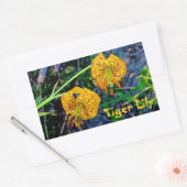 Sticker Rectangulaire Tiger Lily (Enveloppe)