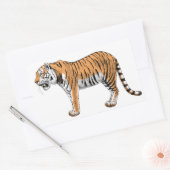 Sticker Rectangulaire Tigre (Enveloppe)