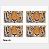 Sticker Rectangulaire Tigre (Feuille)
