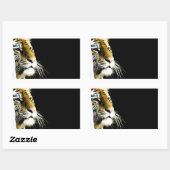 Sticker Rectangulaire Tigre (Feuille)