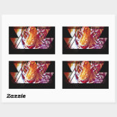 Sticker Rectangulaire Tigre (Feuille)