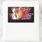 Sticker Rectangulaire Tigre (Sac)