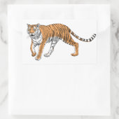 Sticker Rectangulaire Tigre 2 (Sac)
