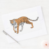 Sticker Rectangulaire Tigre 2 (Enveloppe)