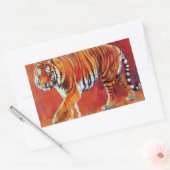 Sticker Rectangulaire Tigre du Bengale (Enveloppe)
