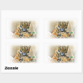 Sticker Rectangulaire Tigre, Recherche_ (Feuille)