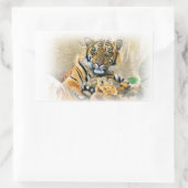 Sticker Rectangulaire Tigre, Recherche_ (Sac)