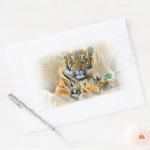 Sticker Rectangulaire Tigre, Recherche_ (Enveloppe)