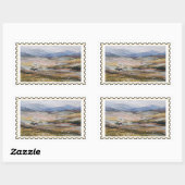 Sticker Rectangulaire Timbre faux d'Écosse (Feuille)