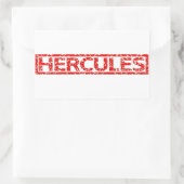 Sticker Rectangulaire Timbre Hercules (Sac)